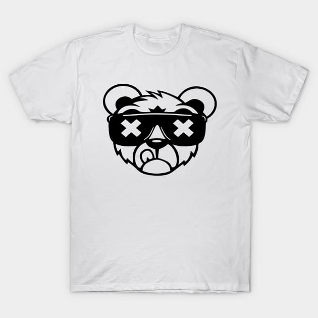 Cool Bear Wearing Sunglasses T-Shirt by The Night Owl's Atelier